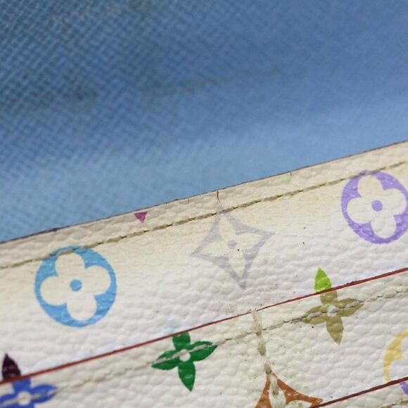 LOUIS VUITTON Multicolor Portefeuille Sarah Long Wallet White - Picture 11 of 12